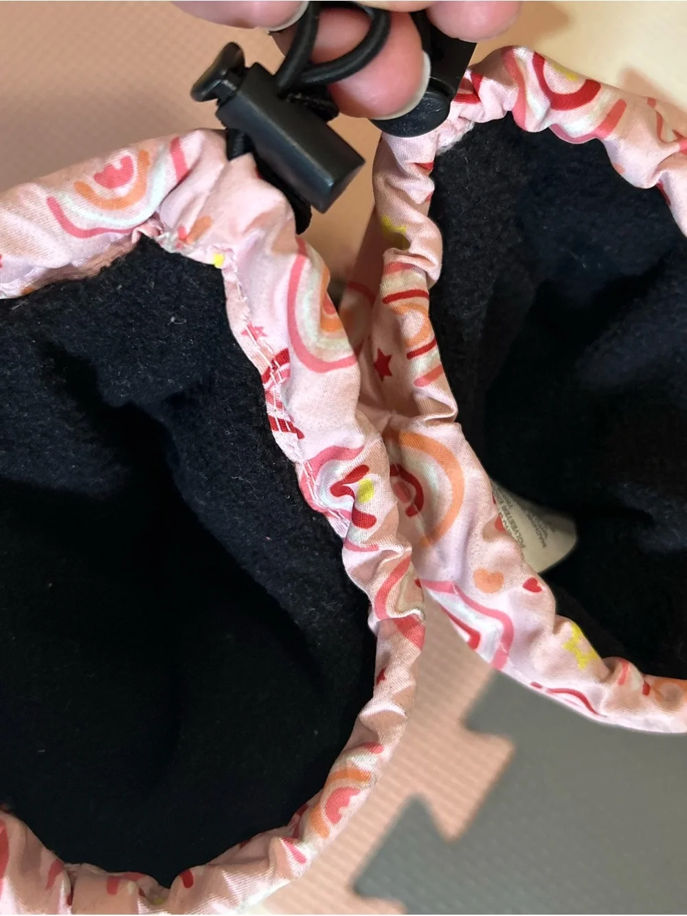 Kids Pink Rainbow Mittens - Jan & Jul